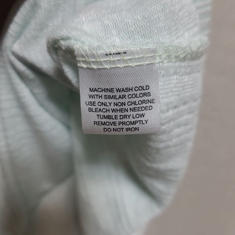 French Laundry Knit Top Womens Size 1XL Blue White Stripe Button Details - Picture 4 of 8